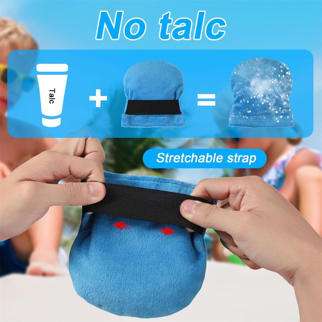 Beach Sand Remover, Velvet Body Sand Removal Tool With Stretchy Strap Sand Wiping Bag Pouch Cleaner For Adults Kids Beach Camping