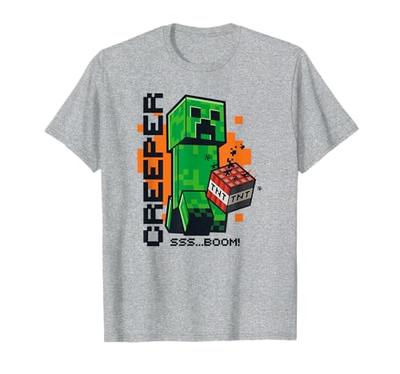 Minecraft Creeper Explosion TNT Poster T-Shirt