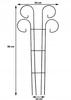 Garden Support for Climbing Plants with Decorative Arch