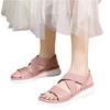 Women's Bohemian Style Elastic Band Flat Sandals Summer Slip On Comfortable Casual Footwear with Textured Sole for Daily Wear