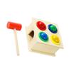 Wooden Ball Hammer Toy Early Educational Hand Eye Coordination Training Smooth Surface for Baby