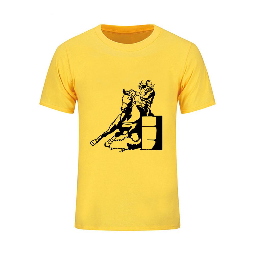 Novelty Knitted Men T Shirts Tuxedo Tees Barrel Race Lady Girl Mens T Shirt O