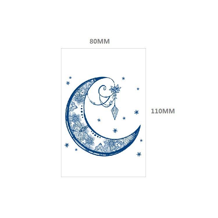 Emmy Lines Princess Small Pattern Herbal Gradual Change Semi-Permanent Waterproof Tattoo Sticker Simulation Tattoo Sticker