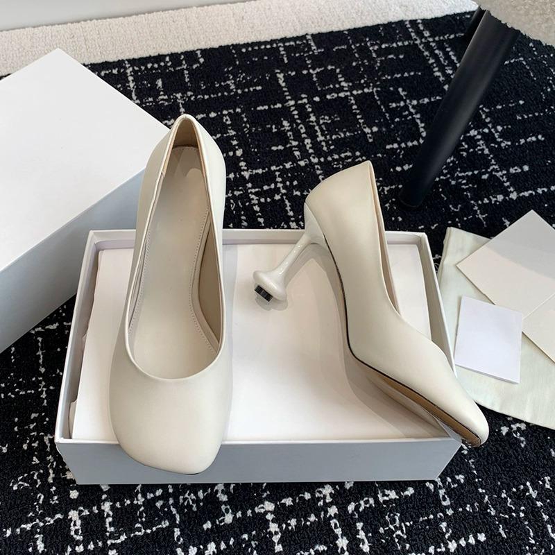 High Heels Women Sandals Doll Head Single Shoes 2025 New Summer Slim Heel Shallow Mouth French Mary Jane Shallow Mouth