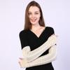 Autumn and Winter Half Finger Knitted Women's Gloves Long Warm Fingerless Sleeves Arm Sleeves