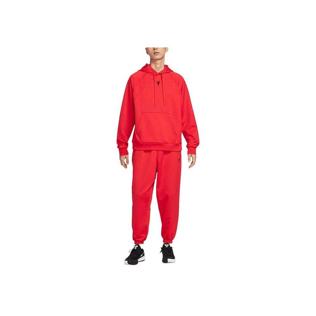 Nike Therma-Fit Kobe Series Logo Fleece Mode Weich Bequem Basketballhose Herrenhose Rot HJ8114657