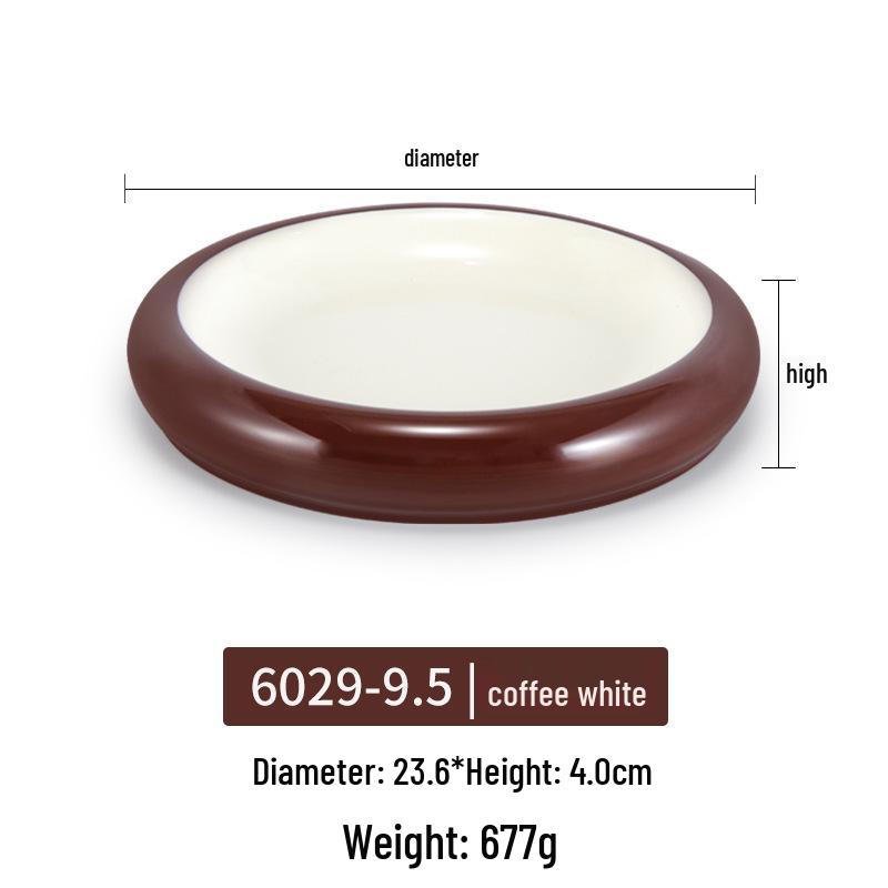 Melamine Rectangular Plate for BBQ & Side Dishes - Imitation Porcelain Tableware