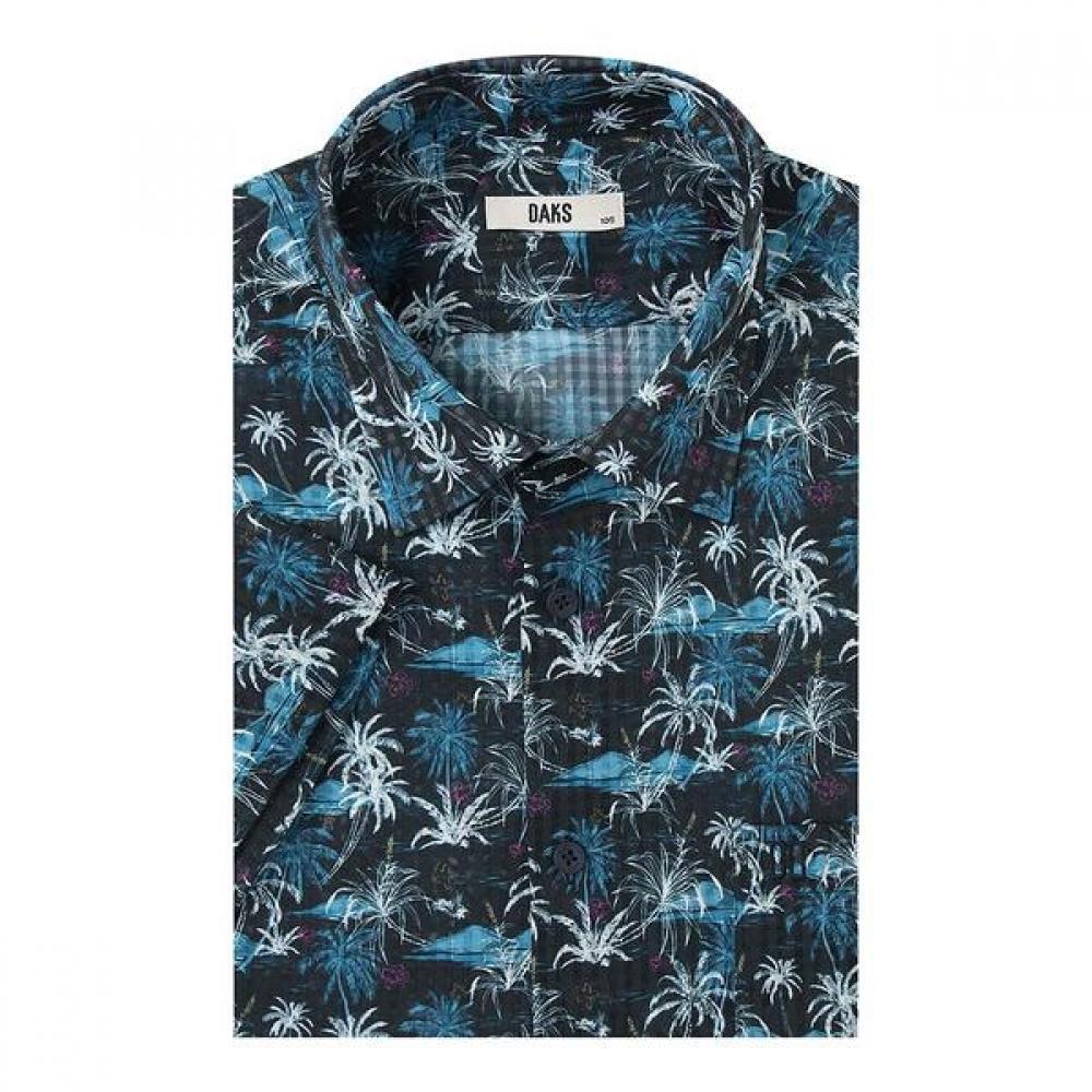 

Daks 26ss No Care Print Pattern Summer Short Sleeve Regular Fit Casual Shirt Dms DMS1SHCS133-N1/95