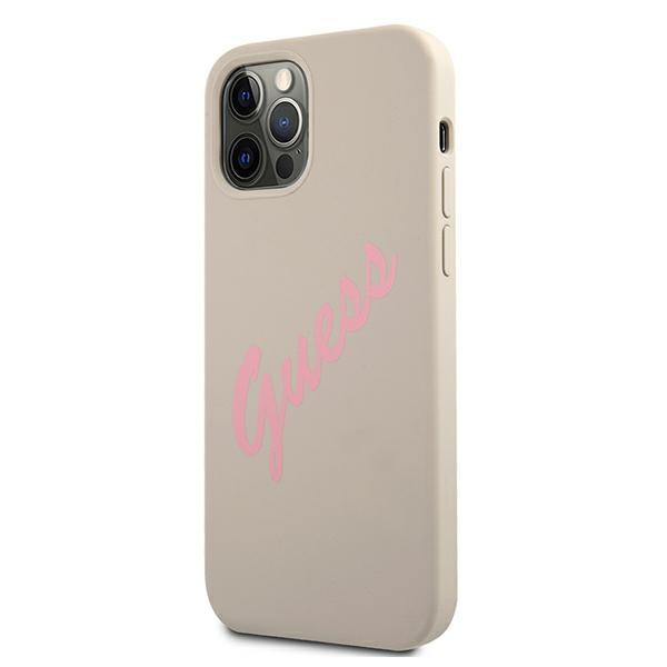 Guess Guhcp12Mlsvsgp Iphone 12/12 Pro 6,1 Szaro Różowy/Grey Pink Hardcase Silicone Vintage