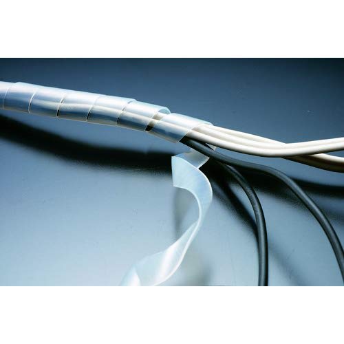 TRUSCO Spiral Tube 10m Bundle Diameter 1.5~10.0 White