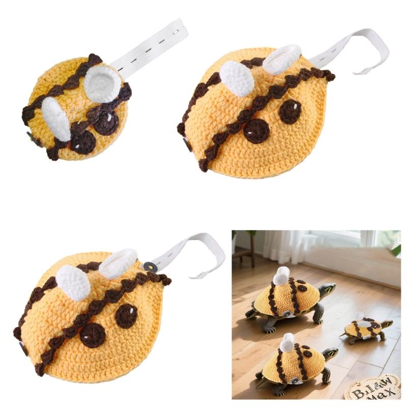Warm Knitted Turtles Sweater Outfit For Small Reptiles Soft Breathable Party Costume Handmade Apparel for Pet Tortoise