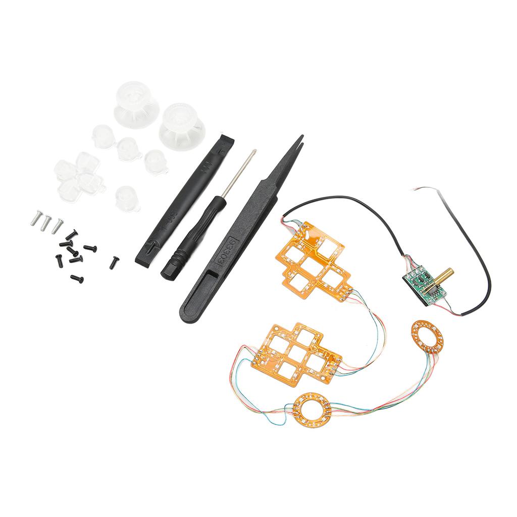 Face Buttons LED Kit Professional DIY LED Luminated Button Module for PS5 Game Controller