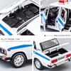 1:24 Scale LADA NIVA 2106 Car Model Toy Sound Light Wheel Steering Retro Cars High Simulation Models Metal Diecast Ornaments