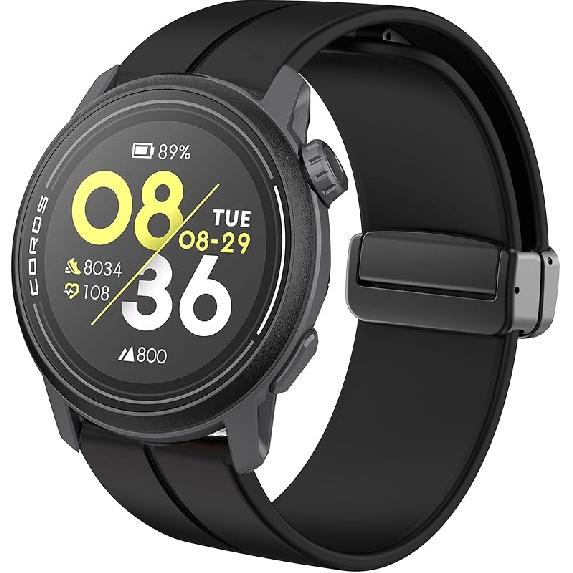 Compatible for COROS PACE 3 Bands, Lamshaw 20mm, 22mm Soft Silicone Magnetic Buckle Sport Replacement Straps for Women Men Compatible with COROS PACE 20mm for APEX 2/PACE 2/AP