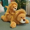 Cute Lion Tiger Doll Plush Toy Stuffed Toys Kawaii Plushies Dolls Pillow Simulation Animals Toys for Children Home Decoration