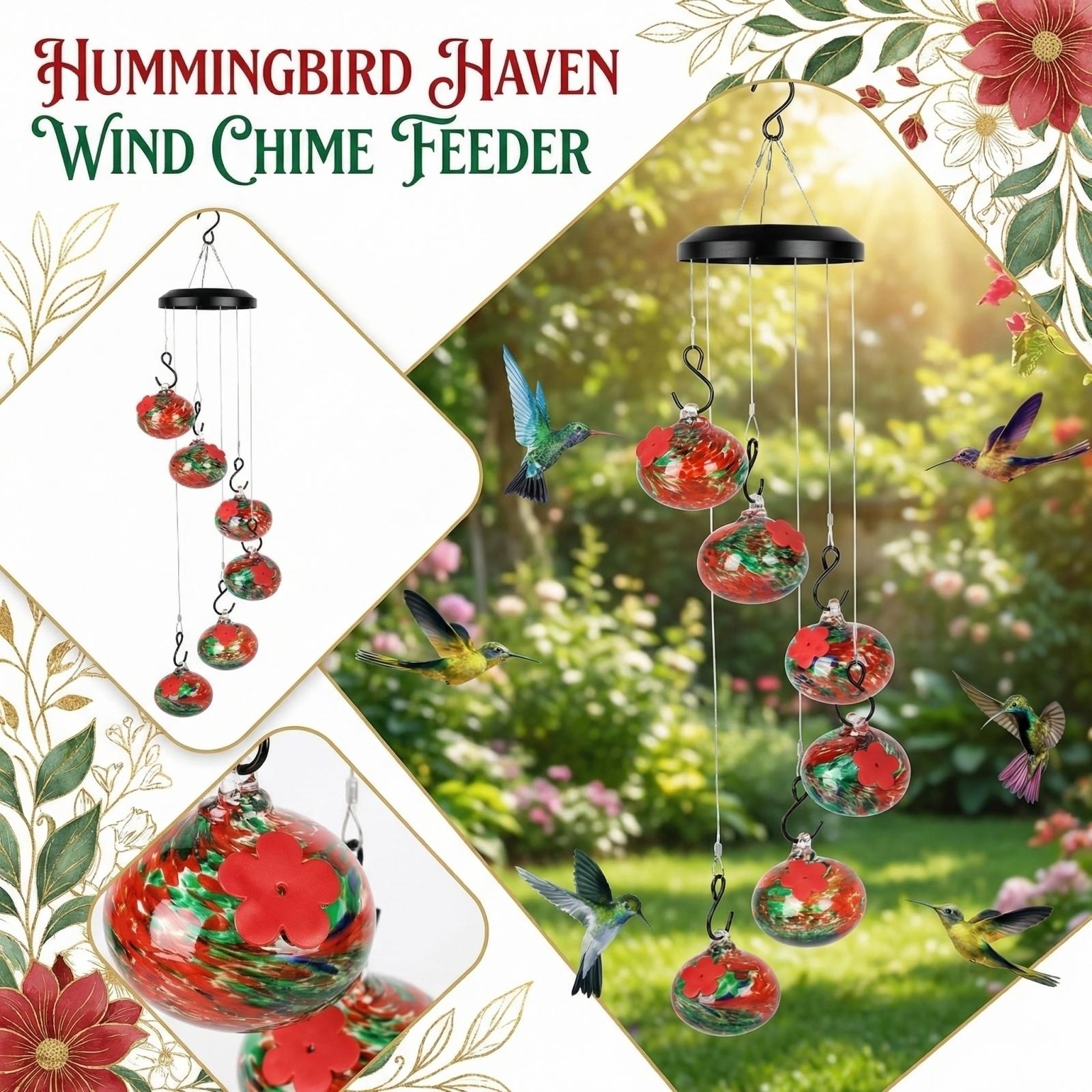 

Подвесная уличная ветряная колокольчик кормушка для птиц One Size