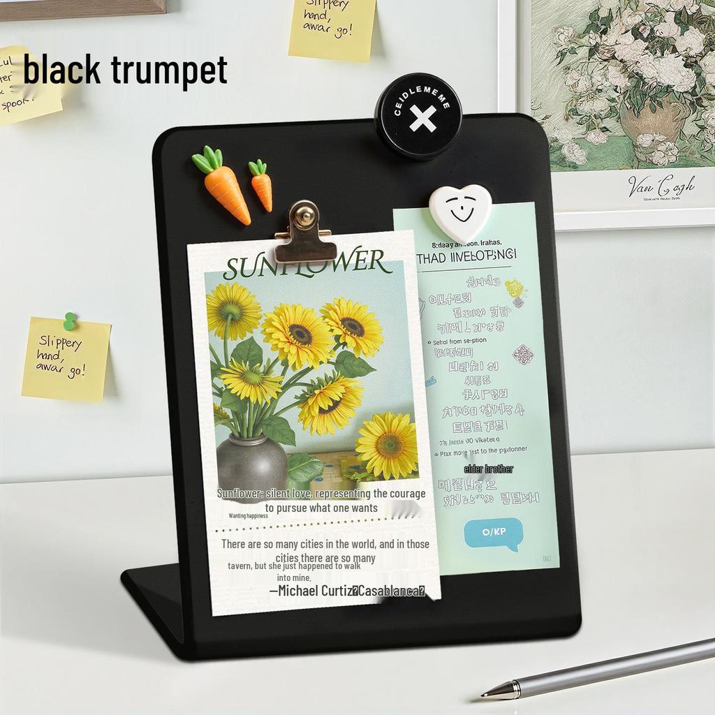 Pionowa, zmywalna tablica magnetyczna: Kreatywne menu i tablica na notatki DIY na stół