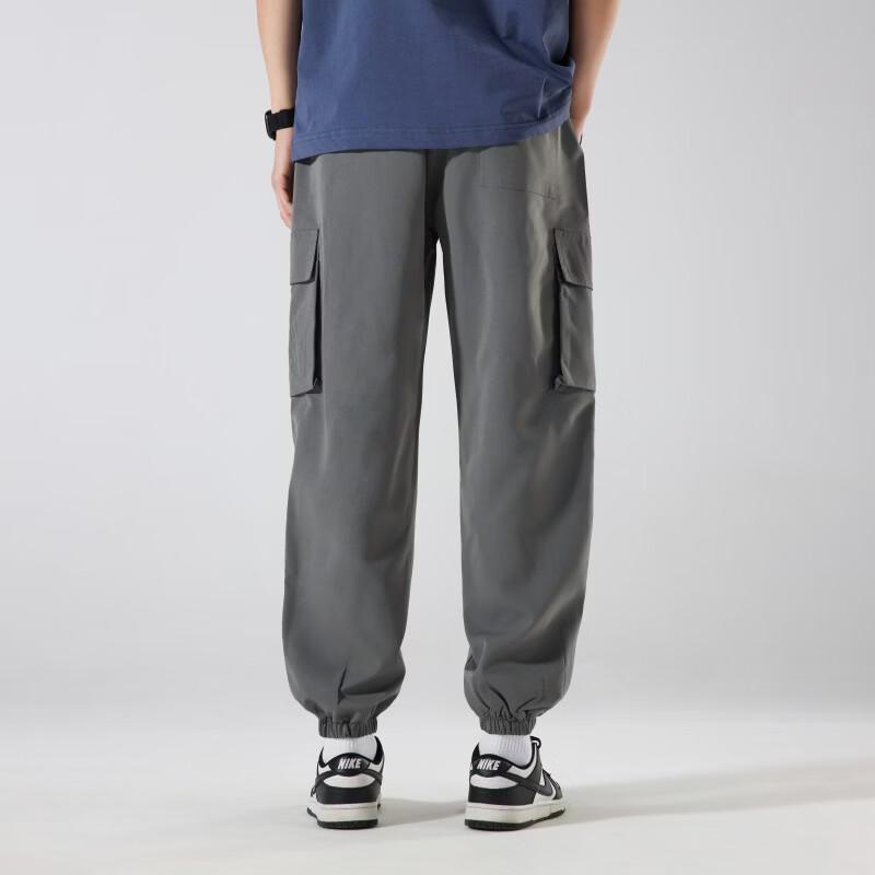 Men's Loose Fit Ice Silk Jogger Cargo Pants