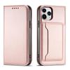 Hurtel iPhone 12 Pro Max Rose Pink Card Holder Case