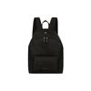 Solid Color Zipper Closure Nylon Backpack Men Backpack Black BK508HK17N-001