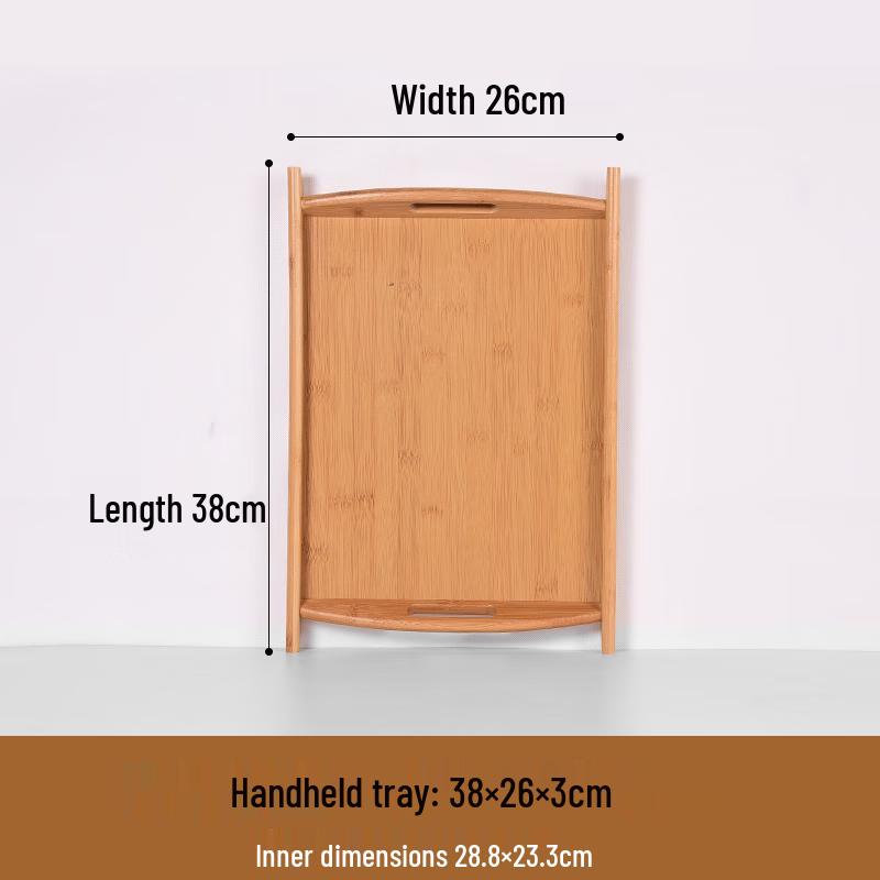 Jingyuheng Bamboo Wood Rectangular Tea Serving Tray