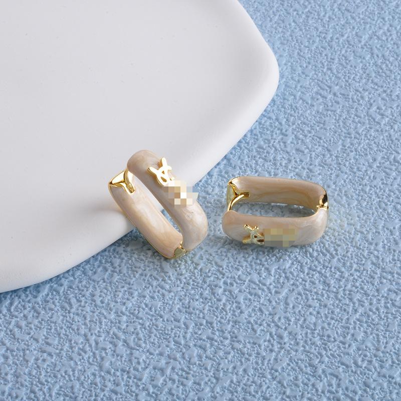 

Корейські Модні Сережки-Пусети, Емальована Підвіска, Стиль INS, Прості Сережки, Розкішні Вишукані Прикраси