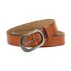 Ladies Cowhide Belt Alloy Pin Buckle Leather Belt Sun Buckle Casual Thin Belt