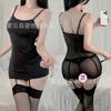 Sexy Underwear, Hot Hip-length Short Skirt, Transparent Pajamas, Sexy Rear Perspective Light Suspender Skirt