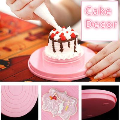 Turntable Small Cake Revolving Decor Stand Platform Rotating Baking Tools