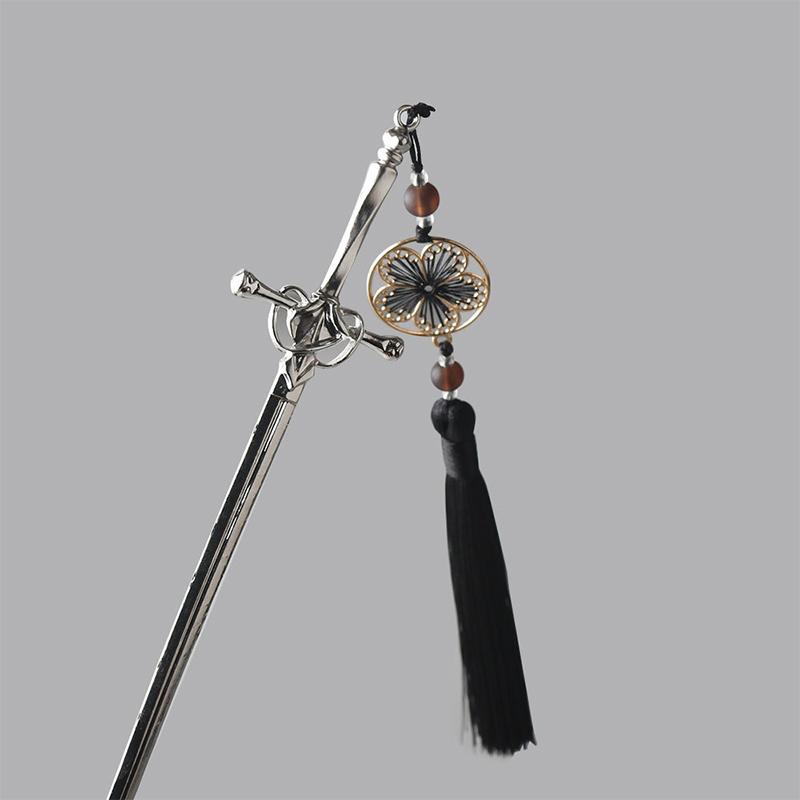 Punk Metallo Spada Nappe Forcina Stile Cinese Semplici Bastoncini per Capelli Per Donne Strumenti Accessori per Design Acconciatura Fai da Te