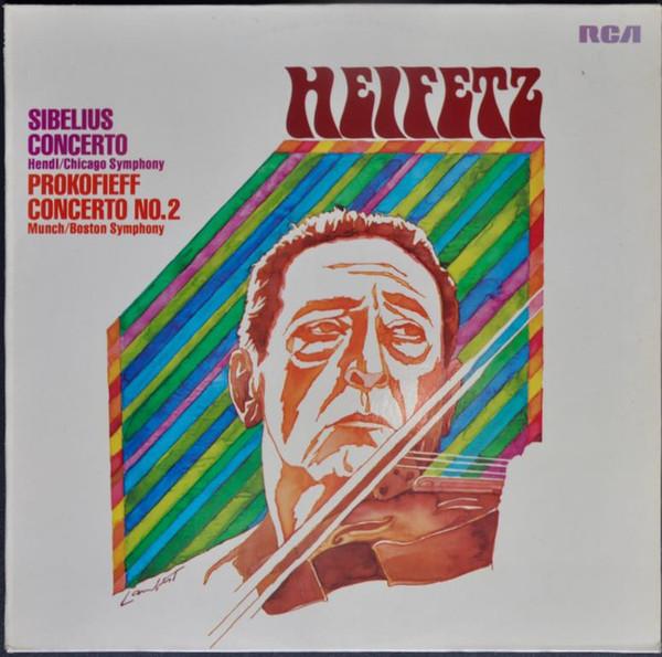 LP Record HEIFETZ SIBELIUS PROKOFIEFF  Concerto  Concerto No. 2 LSB4048 RCA RED SEAL 1972 Germany Classical Used