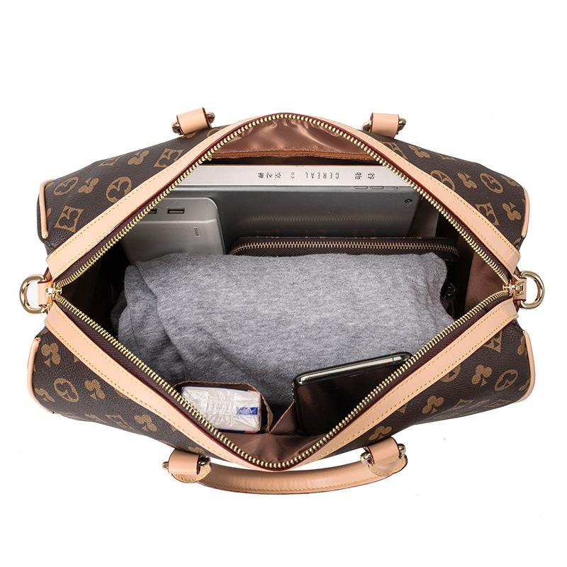 Niche Design New Women's Bag Retro Printing Fitness Handbag Travel Pillow Bag Single Shoulder Messenger Bag Tide