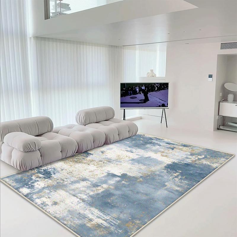 Tappeto Astratto Stile Nordico per Soggiorno Decorazione per la Casa Tappeto Morbido Soffice Antiscivolo per Camera da Letto Facile da Pulire Tappetino in Peluche per Pavimento