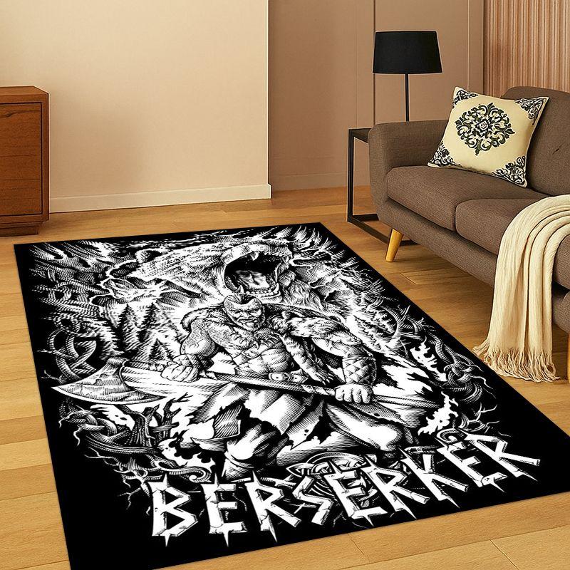 

Tappeto Viking WarriorSymbol Valknut Nordic Valhalla per camera da letto, soggiorno, divano, sala giochi, zerbino, decorazioni per la casa 40x60cm