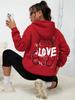 Graffiti Line Bear Einfacher Druck Damen Kapuzenpullover Harajuku S-3xl Sweatshirt Mode Lässig Straße Mit Kapuze Herbst Warm Streetwear Damen