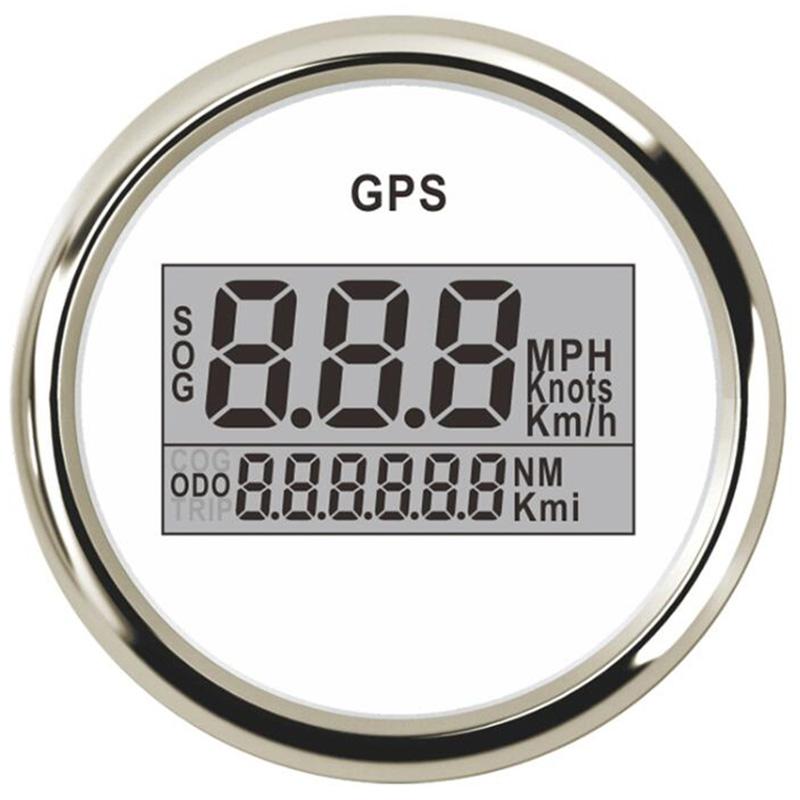 Cars / Boat 52mm GPS Speedometers Sog 0-999Km/h Knots Mph Show Digital Speed Mileometers Odometers with Antenna 9-32v Voltage