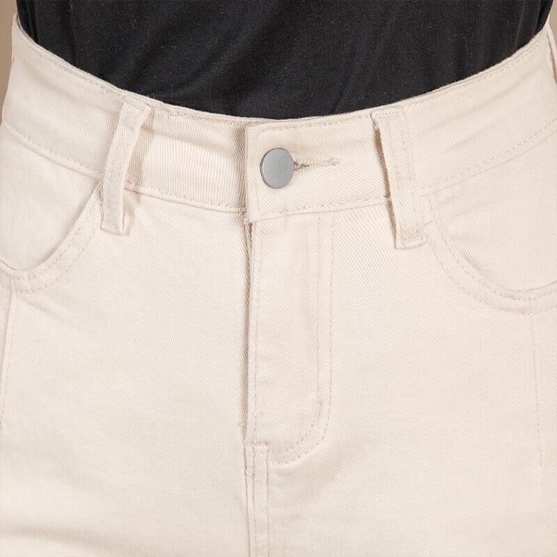 Women's High-Waist Cropped Straight-Leg Jeans