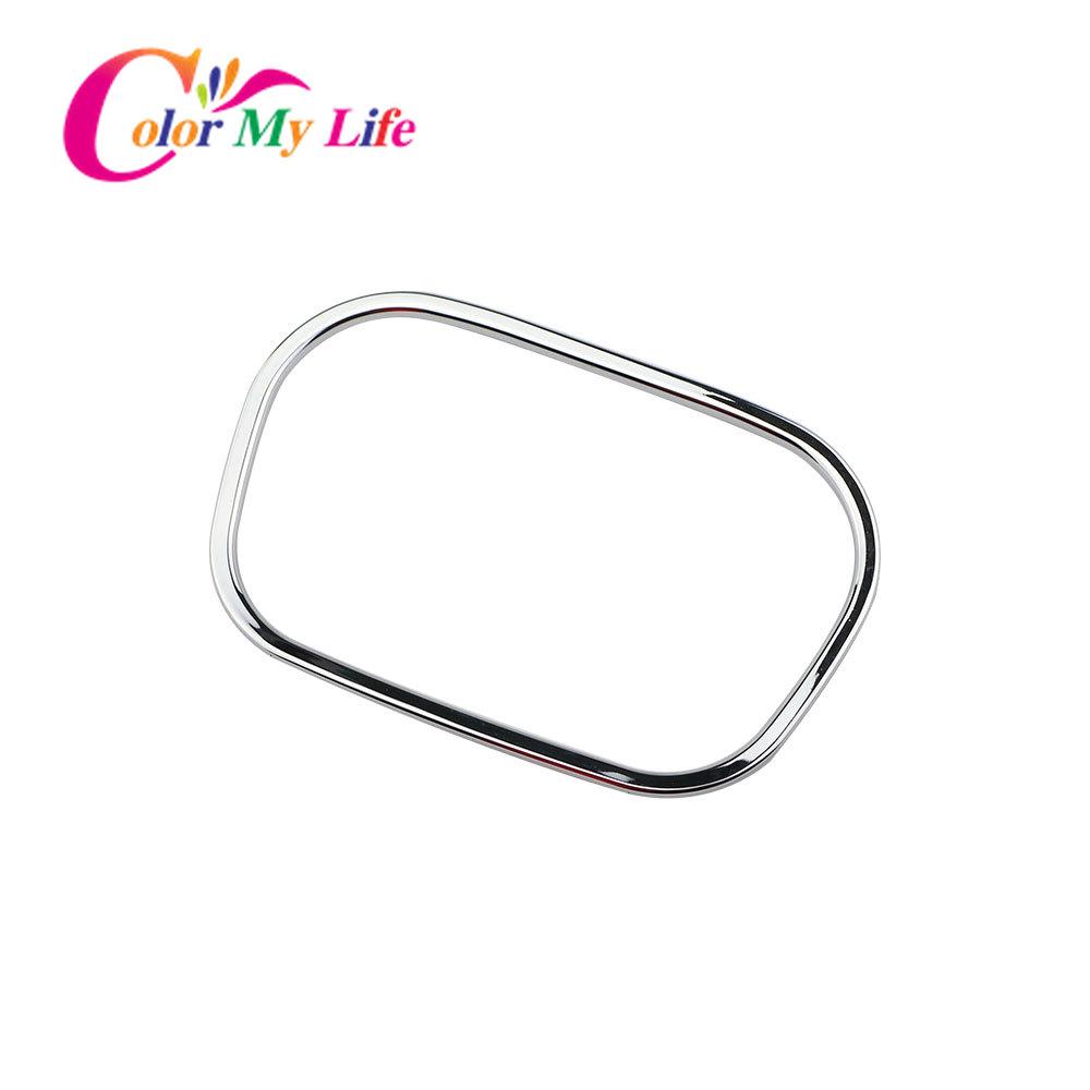 Color My Life Car ABS Chrome Water Cup Circle Trim Glove Box Decorative Sticker for Nissan Sunny 2011 - 2015