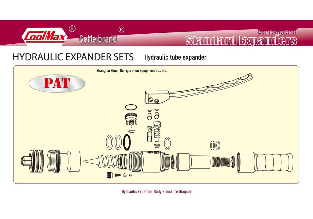 Taiwan Gemi Hydraulic Tube Expander CM-100-OAL/OML Manual Tool