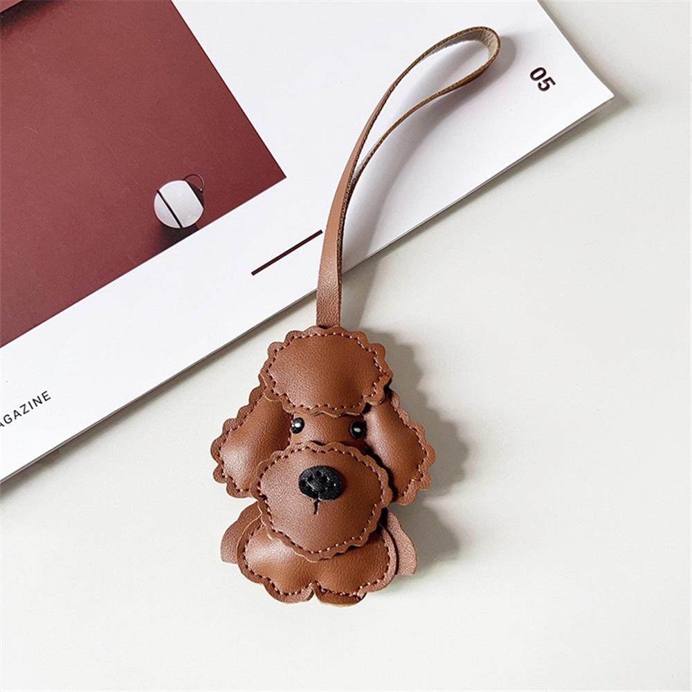 Teddy Dog Pendant Bag Charm Niche Decoration Cute Cartoon Puppy Hanging Accessory Backpack New Car Keychain