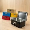 Flip Cover Buckle Iron Box Metal Solid Color Fishing Craft Storage Tin Durable With Lid Fishing Gear Storage Box