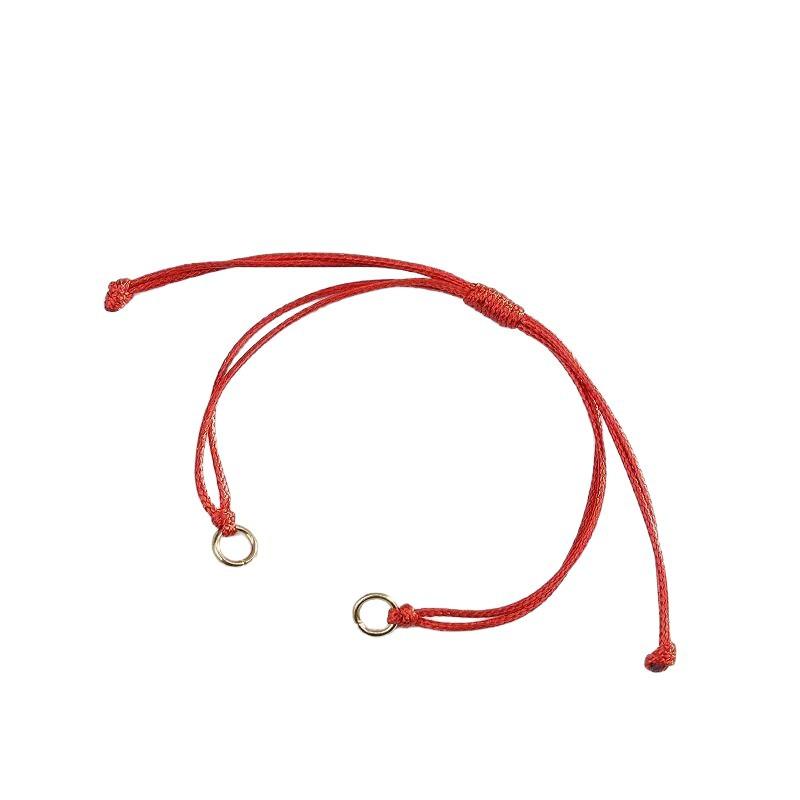 Wax rope woven bracelet DIY accessories Male and female couples adjustable work in progress Weaving bracelet accessories