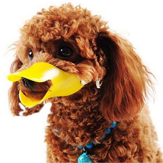 Dog Muzzle Humanized Design Stop Barking Duckbilled Shape Adjustable Dogs Anti-bite Mouth Cover