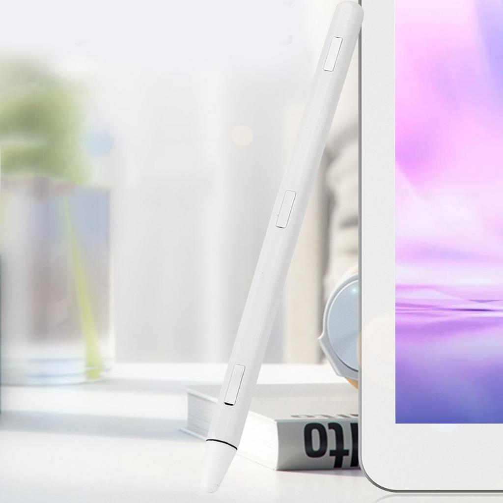 High Sensitivity Capacitive Stylus No Scratch Touch Pen for iPad with Built in Magnet   White