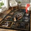 Canine Legacy Portraits Pattern Rug Floor Mat for Living Room or Bedroom Soft and Comfortable Carpet a Gift for Birthday and Holiday.