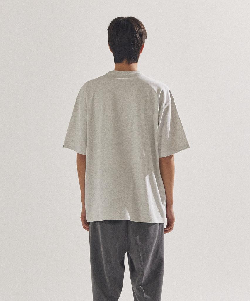 PALAP Unisex Essential Sleeve Point Oversized Short Sleeve T-Shirt_Pl24S5Ts007_Mgr