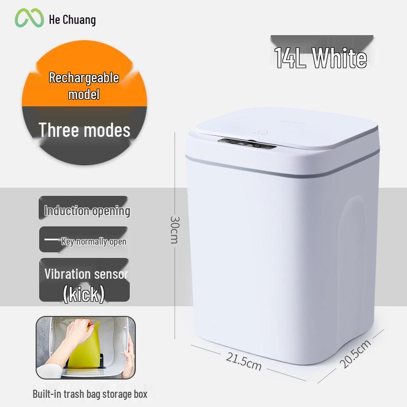 Smart Induction Waterproof Bathroom Trash Can