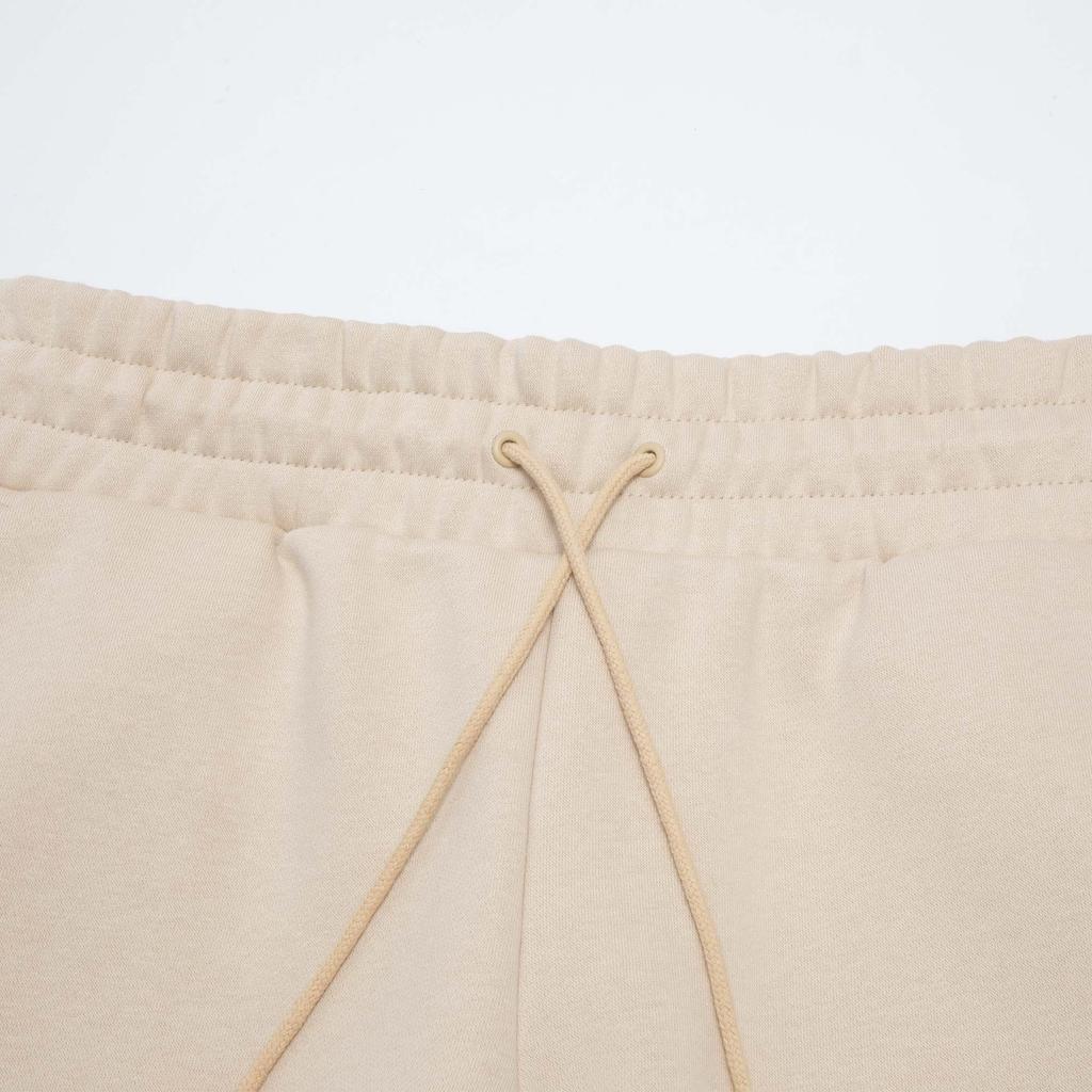 Puma Elevated Sweatpants With Fleece And Thickened Mid-Waist Drawstring Simple Casual Pants Women pants Oatmeal 683869-09