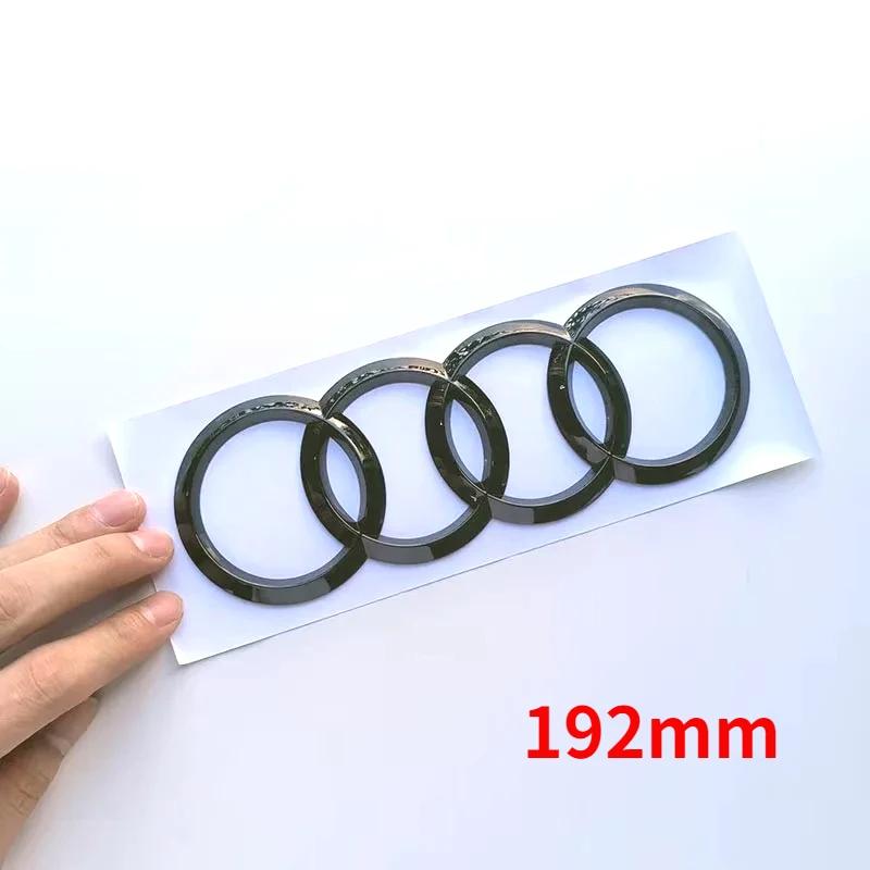 Für AudiFür Jaguar S6 2012-2018 2019-2024 4Ringe Logo Glänzend Schwarz Auto Motorhaube Frontemblem Heckklappe Abzeichen Modifizierter Aufkleber Ersatz