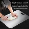 Double-Sided Antibacterial Stainless Steel Cutting Board - 316 Grade, Thick, Mildew-Proof, Large Kitchen Chopping Surface